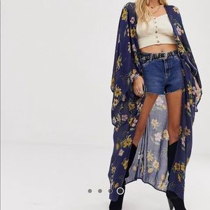 En Créme maxi kimono